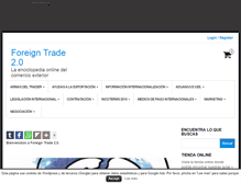 Tablet Screenshot of foreigntrade20.com